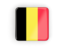 Belgium. Square icon with frame. Download icon.