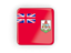 Bermuda. Square icon with frame. Download icon.