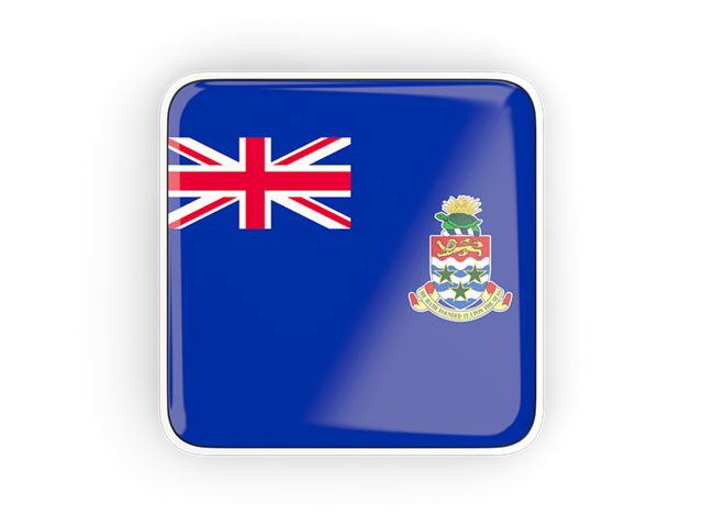 Square icon with frame. Download flag icon of Cayman Islands at PNG format
