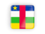 Central African Republic. Square icon with frame. Download icon.