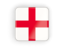 England. Square icon with frame. Download icon.