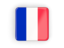 France. Square icon with frame. Download icon.