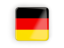 Germany. Square icon with frame. Download icon.