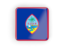 Guam. Square icon with frame. Download icon.