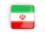 Iran. Square icon with frame. Download icon.