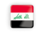 Iraq. Square icon with frame. Download icon.