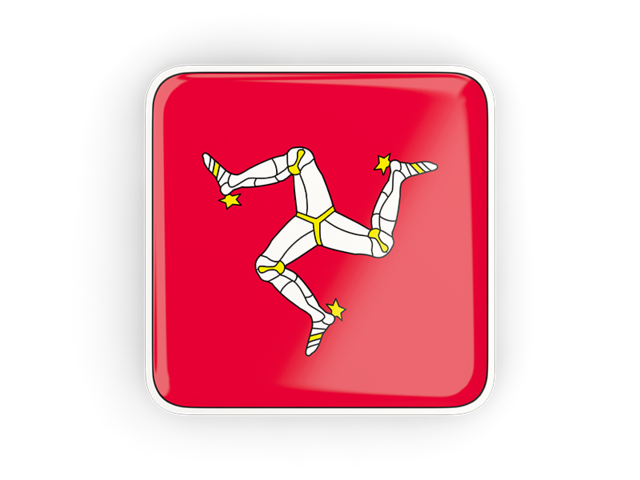 Square icon with frame. Download flag icon of Isle of Man at PNG format