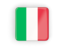 Italy. Square icon with frame. Download icon.