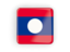 Laos. Square icon with frame. Download icon.