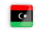 Libya. Square icon with frame. Download icon.