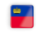 Liechtenstein. Square icon with frame. Download icon.