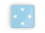 Micronesia. Square icon with frame. Download icon.