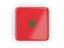 Morocco. Square icon with frame. Download icon.