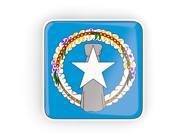 Square icon with frame. Download flag icon of Northern Mariana Islands at PNG format