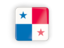 Panama. Square icon with frame. Download icon.