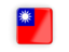 Taiwan. Square icon with frame. Download icon.