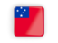 Samoa. Square icon with frame. Download icon.