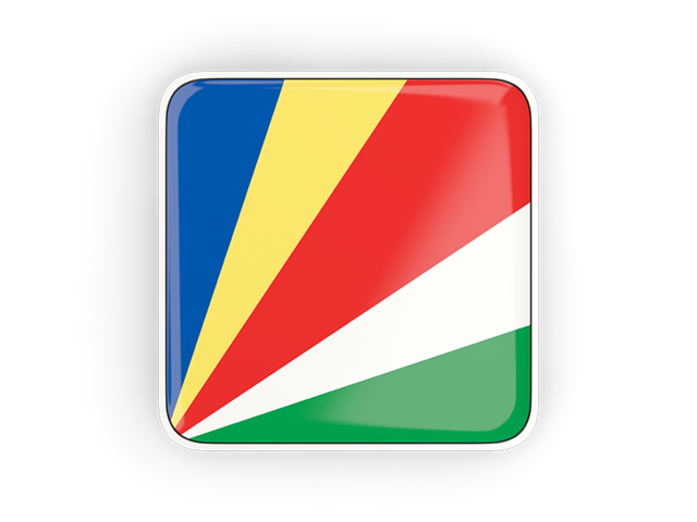 Square icon with frame. Download flag icon of Seychelles at PNG format