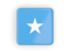 Somalia. Square icon with frame. Download icon.