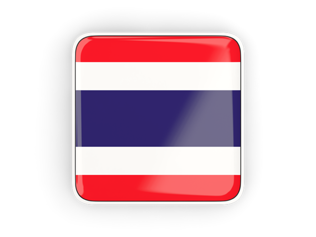 Square icon with frame. Download flag icon of Thailand at PNG format