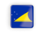 Tokelau. Square icon with frame. Download icon.