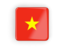 Vietnam. Square icon with frame. Download icon.