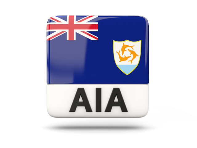 Square icon with ISO code. Download flag icon of Anguilla at PNG format