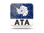Antarctica. Square icon with ISO code. Download icon.