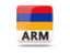 Armenia. Square icon with ISO code. Download icon.