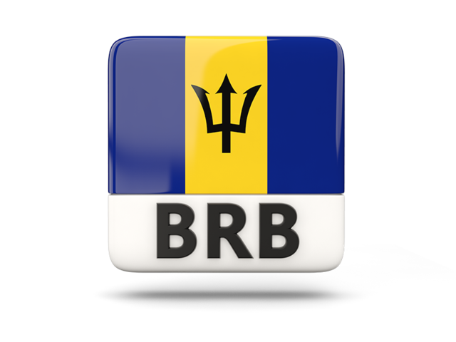 Square icon with ISO code. Download flag icon of Barbados at PNG format