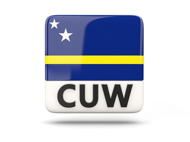 Square icon with ISO code. Download flag icon of Curacao at PNG format