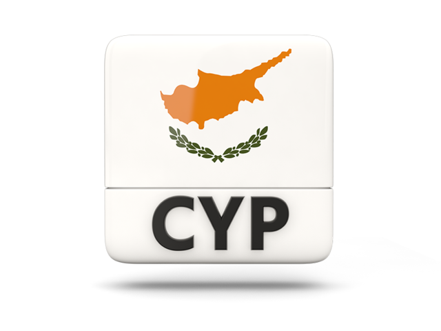 Square icon with ISO code. Download flag icon of Cyprus at PNG format