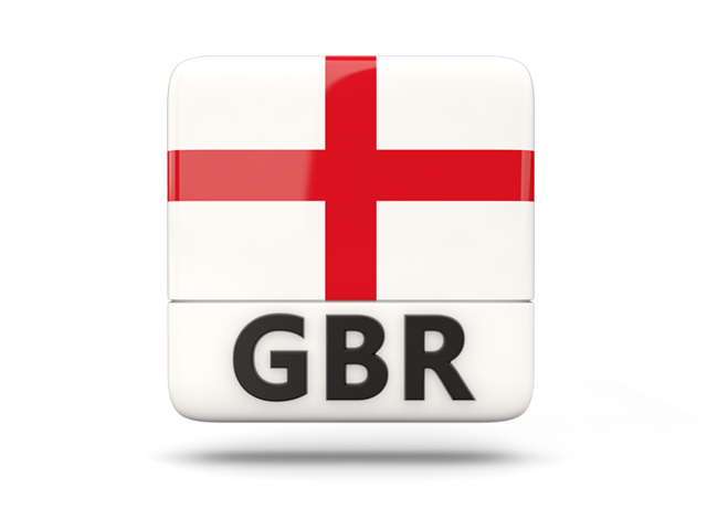 Square icon with ISO code. Download flag icon of England at PNG format