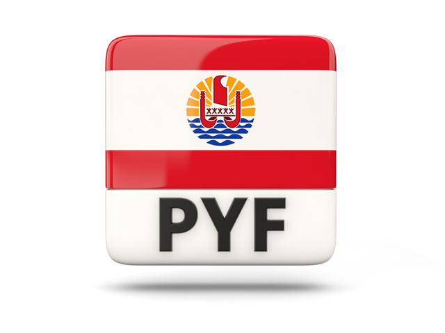 Square icon with ISO code. Download flag icon of French Polynesia at PNG format