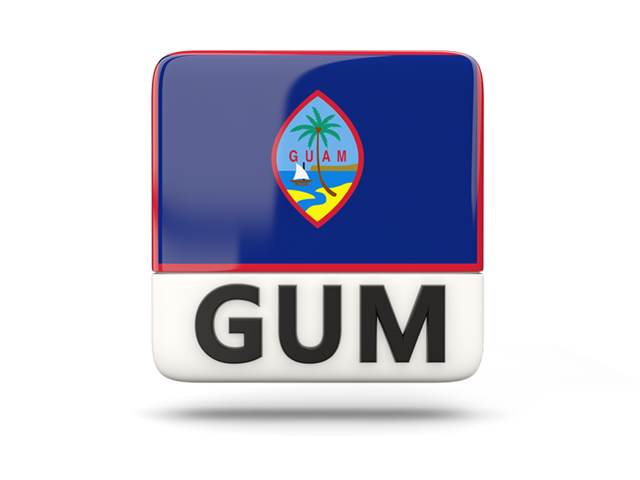 Square icon with ISO code. Download flag icon of Guam at PNG format