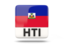 Haiti. Square icon with ISO code. Download icon.