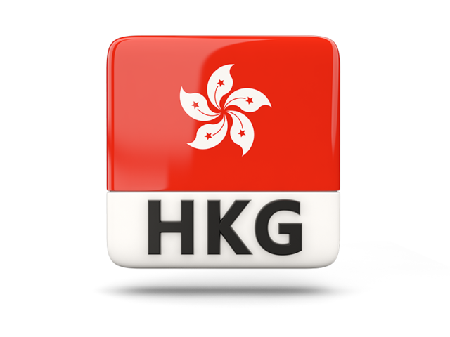 Square icon with ISO code. Download flag icon of Hong Kong at PNG format