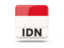 Indonesia. Square icon with ISO code. Download icon.