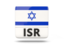 Israel. Square icon with ISO code. Download icon.