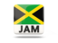 Jamaica. Square icon with ISO code. Download icon.