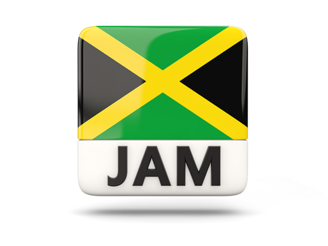 Square icon with ISO code. Download flag icon of Jamaica at PNG format