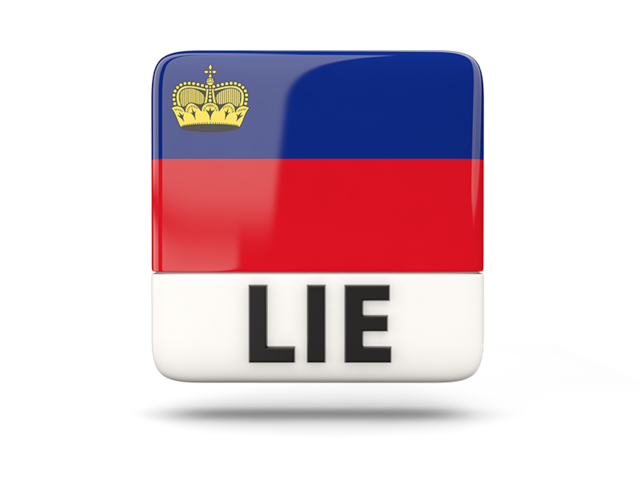 Square icon with ISO code. Download flag icon of Liechtenstein at PNG format