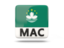 Macao. Square icon with ISO code. Download icon.