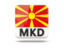 Macedonia. Square icon with ISO code. Download icon.
