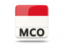 Монако. Квадратная иконка с кодом ISO. Скачать иллюстрацию.