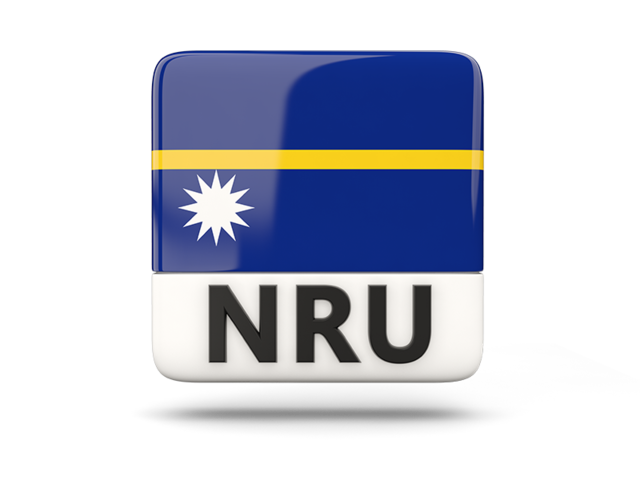 Square icon with ISO code. Download flag icon of Nauru at PNG format