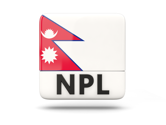 Square icon with ISO code. Download flag icon of Nepal at PNG format