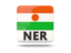Niger. Square icon with ISO code. Download icon.