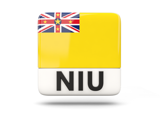 Square icon with ISO code. Download flag icon of Niue at PNG format