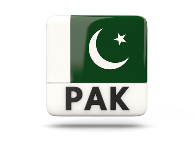 Square icon with ISO code. Download flag icon of Pakistan at PNG format